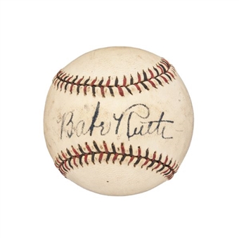 Very Bold Babe Ruth Single Signed Baseball 
